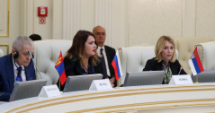 30 April 2019 Stefana Miladinovic and Dusica Stojkovic at 2nd International Conference of the OSCE PA Silk Road Support Group
